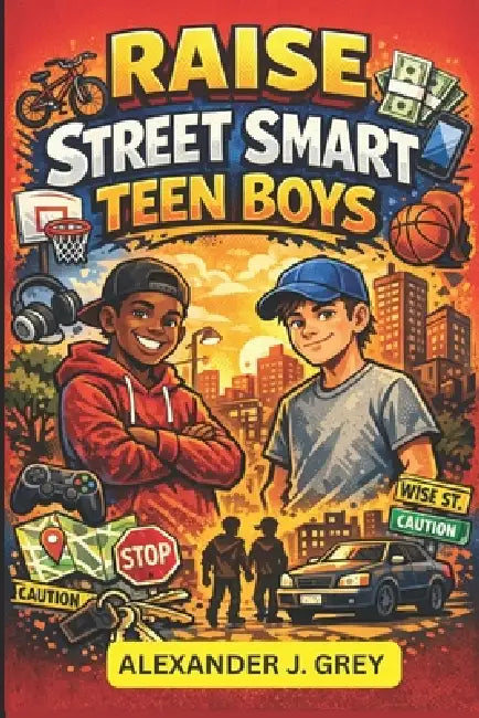 Raise Street-Smart Teen Boys: 101 Real-world Skills for Awareness, Resilience, Confidence, Good Judgement and Staying Ahead by Alexander J. Grey