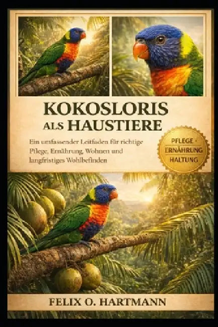 Kokosloris ALS Haustiere: Ein umfassender Leitfaden für richtige Pflege, Ernährung, Wohnen und langfristiges Wohlbefinden by Felix O. Hartmann