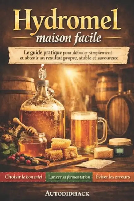 Hydromel maison facile: Le guide pratique pour débuter simplement et obtenir un résultat propre, stable et savoureux by Autodidhack Filipandco