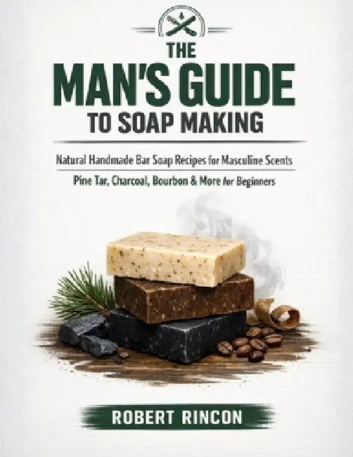 The Man's Guide to Soap Making: Natural Handmade Bar Soap Recipes for Masculine Scents - Pine Tar, Charcoal, Bourbon & More for Beginners by Robert Rincon