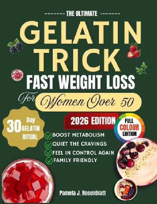 The Ultimate Gelatin Trick Fast Weight Loss for Women Over 50: A Simple, Collagen-Rich Secret to Boost Metabolism, Crush Cravings, and Restore Youthfu by Pamela J. Rosenblatt
