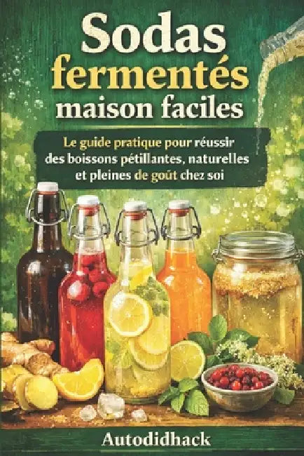 Sodas fermentés maison faciles: Le guide pratique pour réussir des boissons pétillantes, naturelles et pleines de goût chez soi by Autodidhack Filipandco
