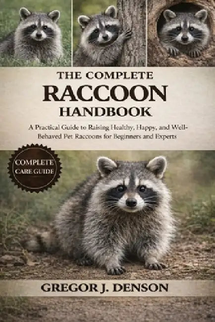 The Complete Raccoons Handbook: A Practical Guide to Raising Healthy, Happy, and Well-Behaved Pet Raccoons for Beginners and Experts by Gregor J. Denson