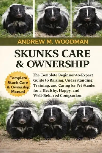 Skunks Care & Ownership: The Complete Beginner-to-Expert Guide to Raising, Understanding, Training, and Caring for Pet Skunks for a Healthy, Happy, an by Andrew M. Woodman