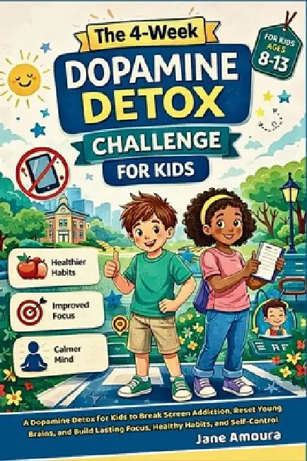 The 4-Week Dopamine Detox Challenge for Kids: A Dopamine Detox for Kids to Break Screen Addiction, Reset Young Brains, and Build Lasting Focus, Health by Jane Amoura
