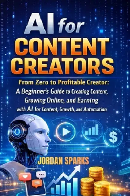 AI for Content Creators: From Zero to Profitable Creator: A Beginner's Guide to Creating Content, Growing Online, and Earning with AI for Content, Gro by Jordan Sparks