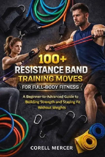100+ Resistance Band Training Moves for Full-Body Fitness: A Beginner-to-Advanced Guide to Building Strength and Staying Fit Without Weights by Corell Mercer