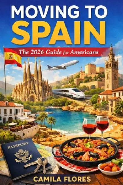 Moving to Spain: The 2026 Guide for Americans: A Practical Step-by-Step Guide to Visas, Cost of Living, Housing, Taxes, and Life in Spain by Camila Flores