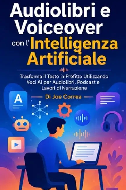 Audiolibri e Voiceover con l'Intelligenza Artificiale: Trasforma il Testo in Profitto Utilizzando Voci AI per Audiolibri, Podcast e Lavori di Narrazio by Joe Correa