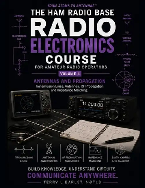 Radio Electronics for Amateur Radio Operators: Volume 4: Transmission Lines, Antennas and RF Propagation by Terry L. Barlet