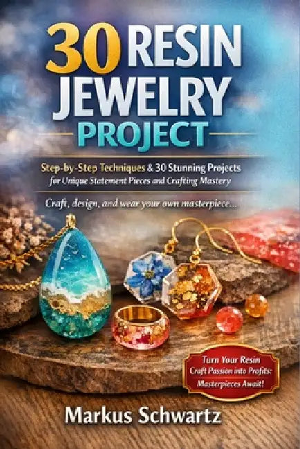30 Resin Jewelry Project: Resin Jewelry Making for Beginners Step-by-Step Techniques & 30 Stunning Projects for Unique Statement Pieces and Crafting M by Markus Schwartz