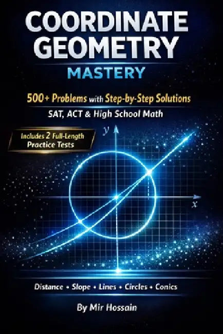 Coordinate Geometry Mastery: 500+ Problems with Step-by-Step Solutions for SAT, ACT & High School Math Distance, Slope, Lines, Circles &Conics by Mir Hossain