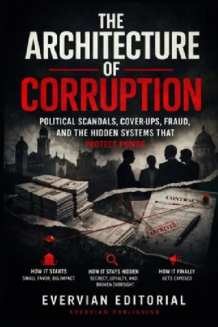 The Architecture of Corruption: Political Scandals, Cover-Ups, Fraud, and the Hidden Systems That Protect Power by Evervian Editorial