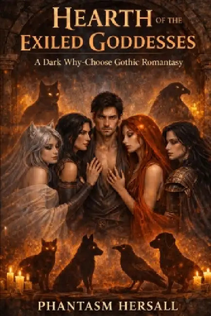 Hearth of the Exiled Goddesses: A Dark Why-Choose Gothic Romantasy by Phantasm Hersall