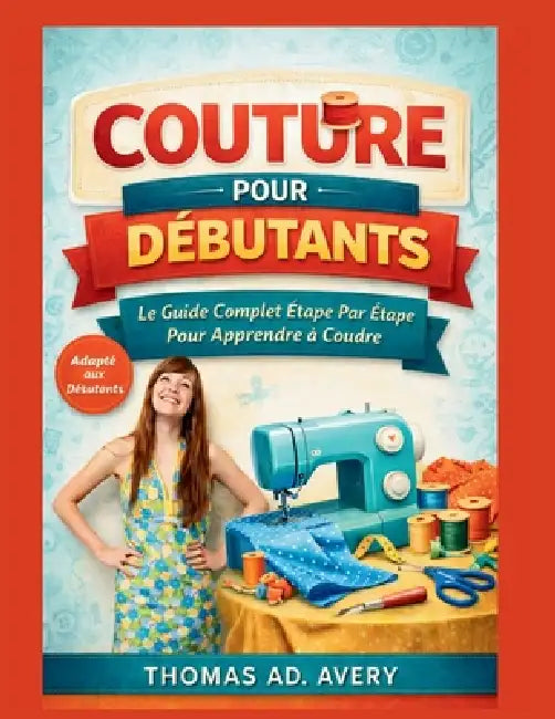 Couture Pour Débutants: LE GUIDE COMPLET ÉTAPE PAR ÉTAPE POUR APPRENDRE À COUCHER: Projets de couture faciles, points de base, coutures, fermetures éc by Thomas Ad Avery