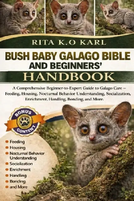 Bush Baby Galago Bible and Beginners' Handbook: A Comprehensive Beginner-to-Expert Guide to Galago Care - Feeding, Housing, Nocturnal Behavior Underst by Rita K. O. Karl