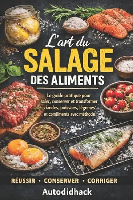 L'art du salage des aliments: Le guide pratique pour saler, conserver et transformer viandes, poissons, légumes et condiments avec méthode by Autodidhack Filipandco