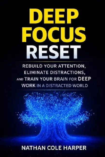 Deep focus Reset: Rebuild Your Attention, Eliminate Distractions, and Train Your Brain for Deep Work in a Distracted World by Nathan Cole Harper