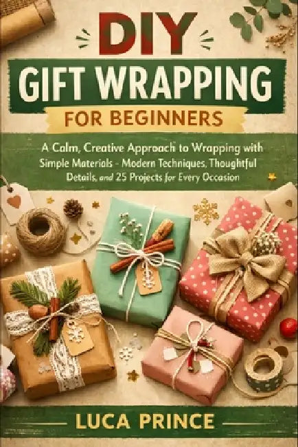 DIY Gift Wrapping for Beginners: A Calm, Creative Approach to Wrapping with Simple Materials - Modern Techniques, Thoughtful Details, and 25 Projects by Luca Prince