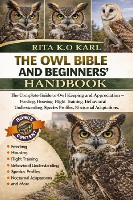 The Owl Bible and Beginners' Handbook: The Complete Guide to Owl Keeping and Appreciation - Feeding, Housing, Flight Training, Behavioral Understandin by Rita K. O. Karl