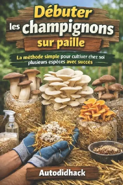 Débuter les champignons sur paille: La méthode simple pour cultiver chez soi plusieurs espèces avec succès by Autodidhack Filipandco