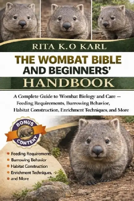 The Wombat Bible and Beginners' Handbook: A Complete Guide to Wombat Biology and Care - Feeding Requirements, Burrowing Behavior, Habitat Construction by Rita K. O. Karl