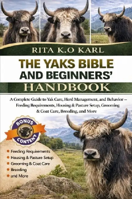 The Yaks Bible and Beginners' Handbook: A Complete Guide to Yak Care, Herd Management, and Behavior - Feeding Requirements, Housing & Pasture Setup, G by Rita K. O. Karl