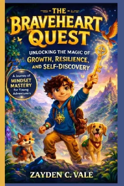 The Braveheart Quest: Unlocking the Magic of Growth, Resilience, and Self-Discovery: A Journey of Mindset Mastery for Young Adventurers by Zayden C. Vale