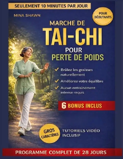Marche de Tai-CHI Pour Perte de Poids: Une routine de marche de tai-chi de 28 jours et 10 minutes par jour pour brûler la graisse, améliorer l'équilib by Mina Shawn