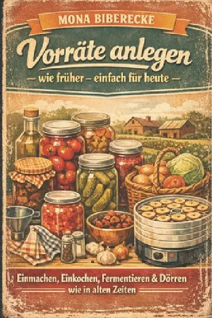 Vorräte anlegen wie früher - einfach für heute: Einmachen, Einkochen, Fermentieren & Dörren: Über 190 Rezepte + Schritt-für-Schritt-Anleitungen für ei by Mona Biberecke
