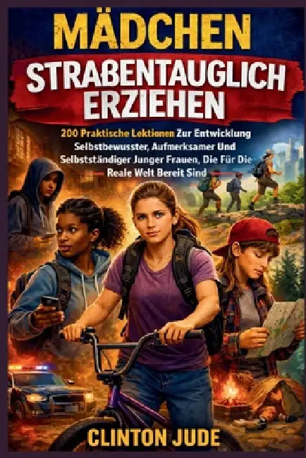 Mädchen Straßentauglich Erziehen: 200 Praktische Lektionen Zur Entwicklung Selbstbewusster, Aufmerksamer Und Selbstständiger Junger Frauen, Die Für Di by Clinton Jude