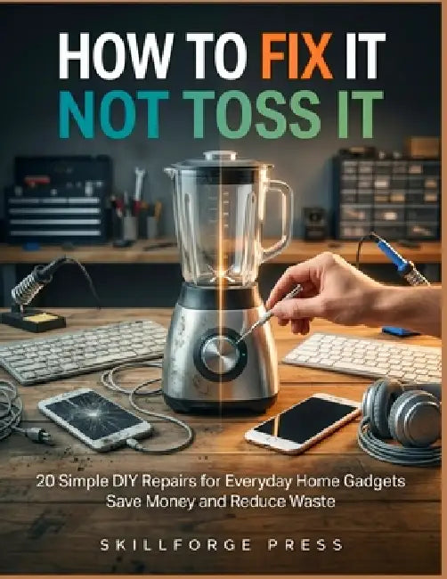 How to Fix It Not Toss It: 20 Simple DIY Repairs for Everyday Home Gadgets Save Money and Reduce Waste by Skillforge Press