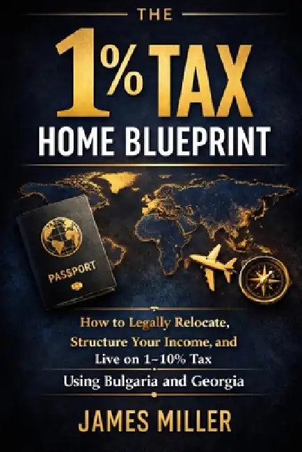 The 1% Tax Home Blueprint: How to Legally Relocate, Structure Your Income, and Live on 1-10% Tax Using Bulgaria and Georgia by James Miller