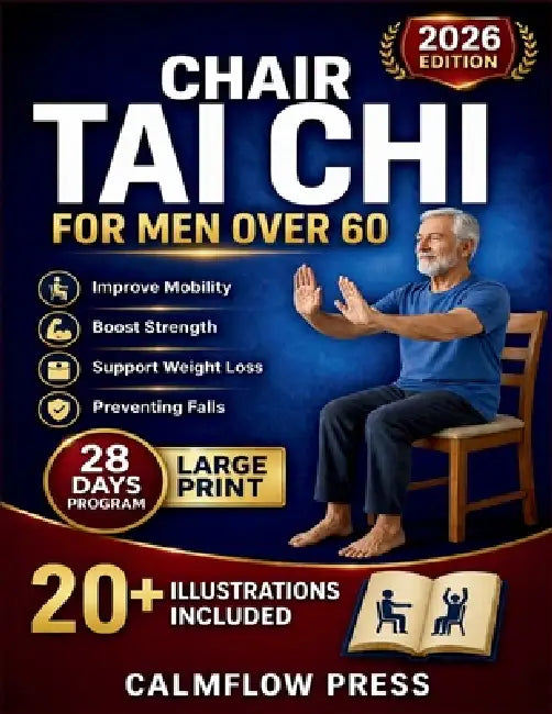Chair Tai Chi for Men Over 60: Safe, seated Tai Chi techniques to improve mobility, boost strength, and support weight loss for men over 60, all while by Calmflow Press