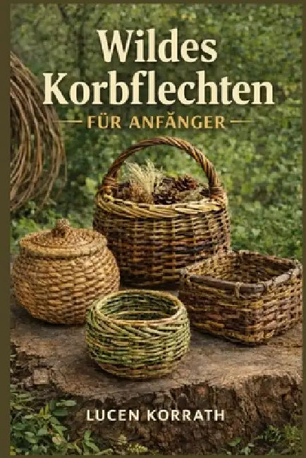 Wildes Korbflechten Für Anfänger: Lerne, wie man aus Weide, Ranken, Rinde, Wurzeln, Kiefernnadeln und Wildgräsern Körbe sammelt, vorbereitet und flech by Luzen Korrath