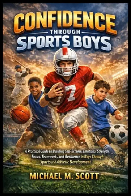 Confidence Through Sports Boys: A Practical Guide to Building Self-Esteem, Emotional Strength, Focus, Teamwork, and Resilience in Boys Through Sports by Michael M. Scott