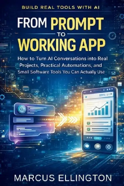 From Prompt to Working App: How to Turn AI Conversations into Real Projects, Practical Automations, and Small Software Tools You Can Actually Use by Marcus Ellington