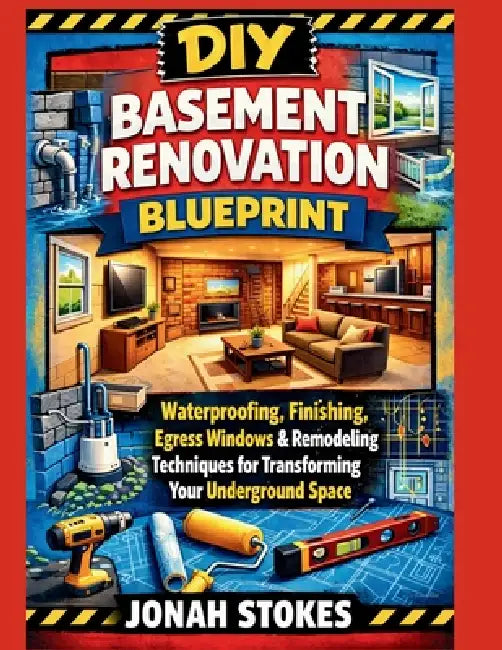 Basement Renovation Blueprint: Waterproofing, Finishing, Egress Windows & Remodeling Techniques for Transforming Your Underground Space by Jonah Stokes