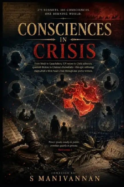 Consciences in Crisis: A Global Anthology of 250 Sonnets from 105 Voices Amid the 2026 West Asian Flames by Perplexity Ai, Mani Vannan
