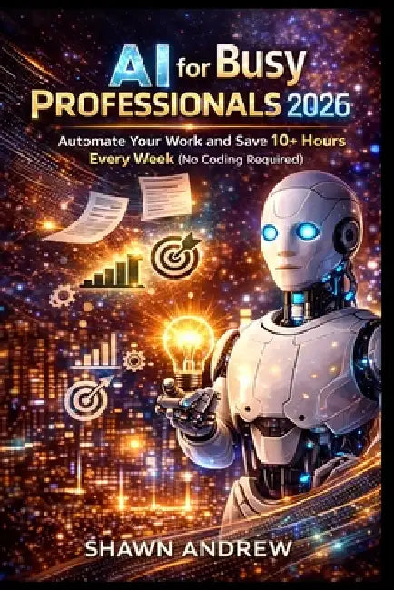 AI for Busy Professionals 2026: Automate Your Work and Save 10+ Hours Every Week (No Coding Required) by Shawn Andrew