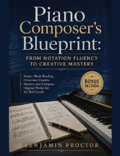 Piano Composer's Blueprint: From Notation Fluency to Creative Mastery: Master Music Reading, Overcome Creative Barriers, and Compose Original Works fo by Benjamin Proctor