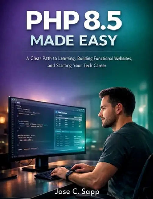 PHP 8.5 Made Easy: A Clear Path to Learning, Building Functional Websites, and Starting Your Tech Career by Jose C. Sapp