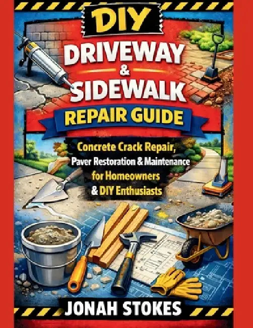 Driveway & Sidewalk Repair Guide: Concrete Crack Repair, Paver Restoration & Maintenance for Homeowners & DIY Enthusiasts by Jonah Stokes