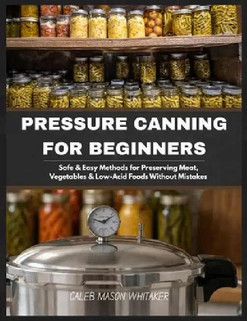 pressure canning for beginners: Safe & Easy Methods for Preserving Meat, Vegetables & Low-Acid Foods Without Mistakes by Caleb Mason Whitaker
