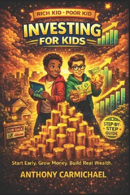 Rich Kid Poor Kid: Investing for Kids - A Step-by-Step Guide to Start Investing Early, Build Wealth, and Grow Money with Stocks, Assets, and Simple St by Anthony Carmichael