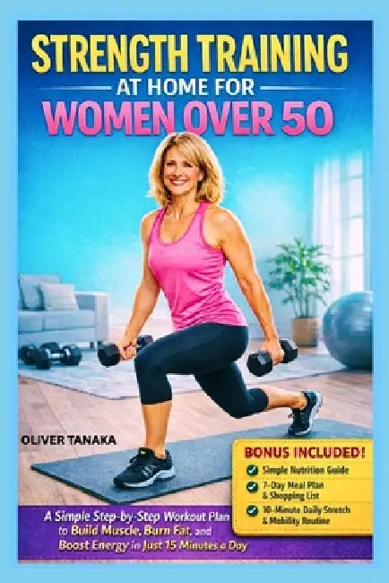 Strength Training at Home for Women Over 50: A Simple Step-by-Step Workout Plan to Build Muscle, Burn Fat, and Boost Energy in Just 15 Minutes a Day by Oliver Tanaka