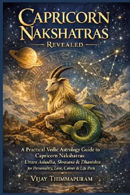 Capricorn Nakshatras Revealed: A Practical Vedic Astrology Guide to Capricorn Nakshatras: Uttara Ashadha, Shravana & Dhanishta for Personality, Love, by Vijay Thimmapuram
