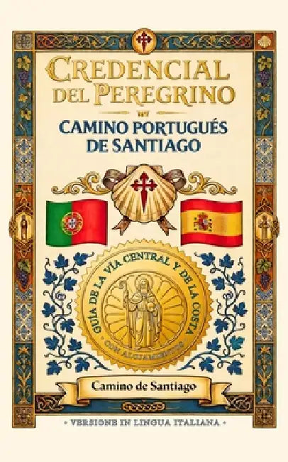 Credenziale del Cammino Portoghese Di Santiago: Con guida dettagliata e lista alloggi del Cammino centrale e della Costa by Aida McGregor