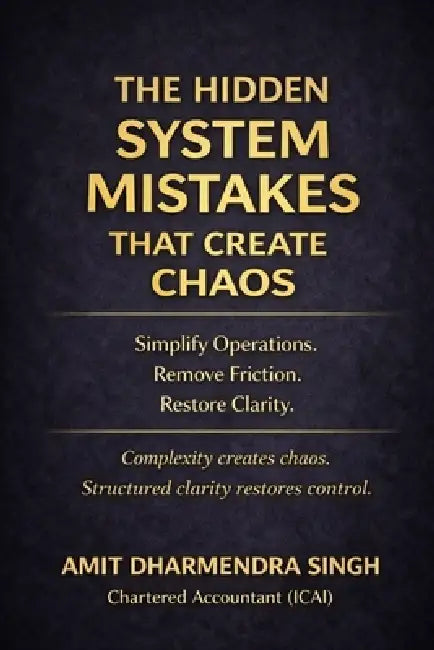 The Hidden System Mistakes That Create Chaos: Simplify Operations. Remove Friction. Restore Clarity. by Amit Dharmendra Singh