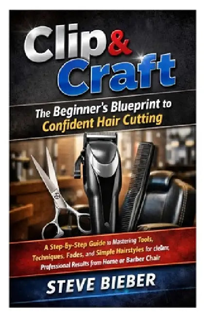 Clip & Craft: The Beginner's Blueprint to Confident Hair Cutting: A Step-by-Step Guide to Mastering Tools, Techniques, Fades, and Simple Hairstyles fo by Steve Bieber